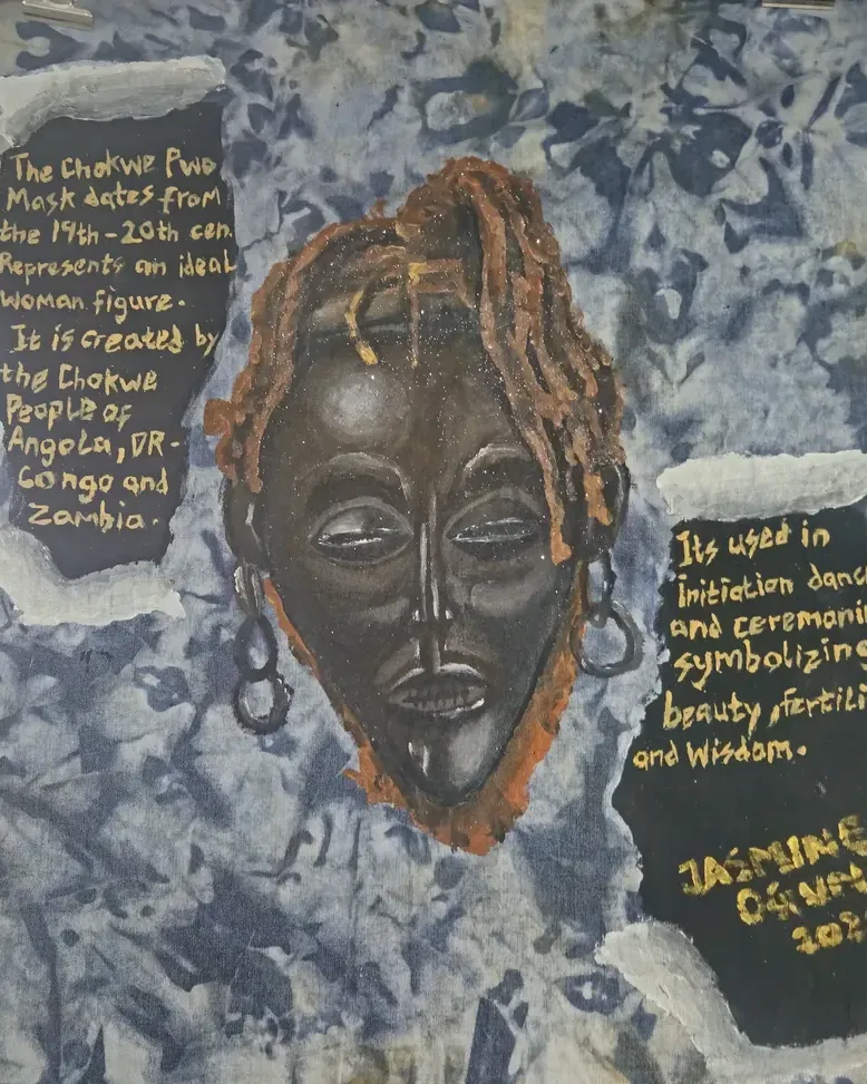 Chokwe Pwo Mask, artwork by Jasmine Oguns