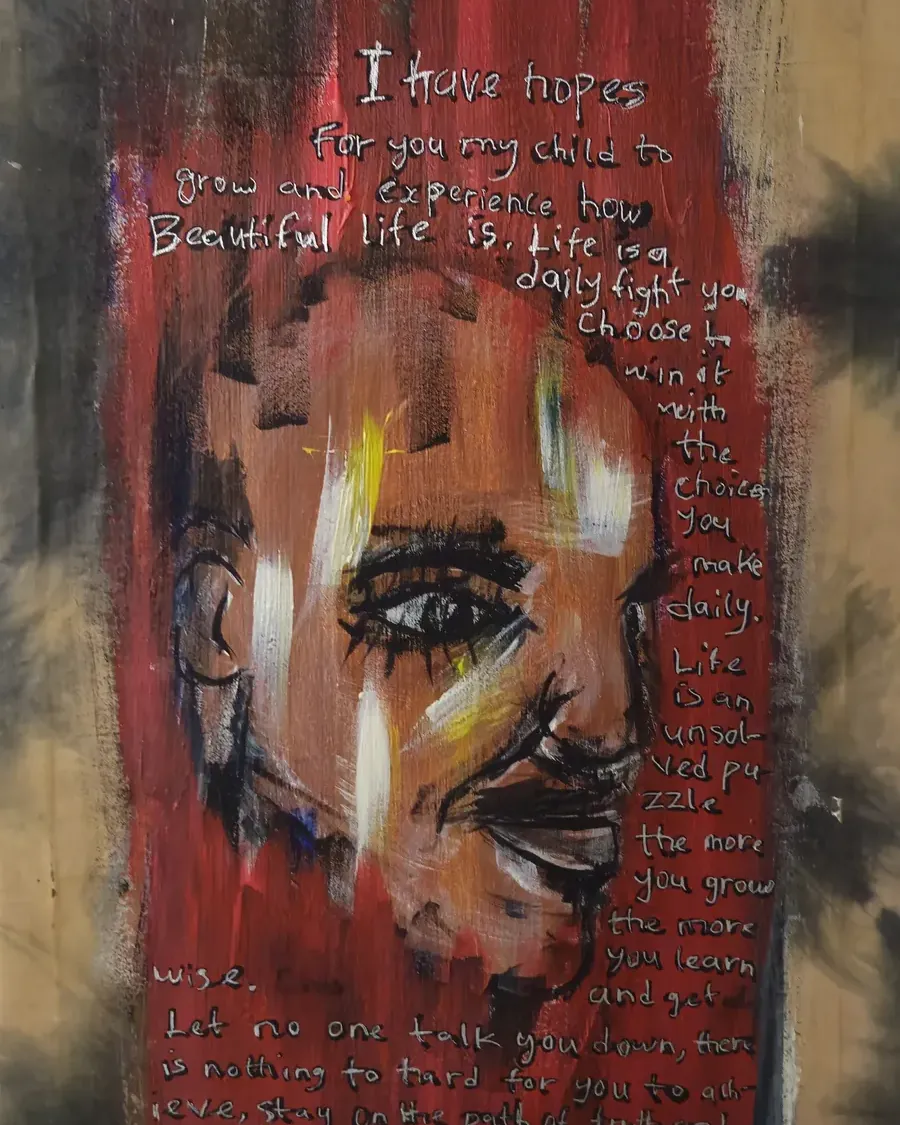 Hopes for My Child, artwork by Jasmine Oguns