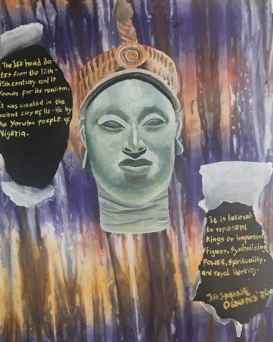 Ife Head, artwork by Jasmine Oguns
