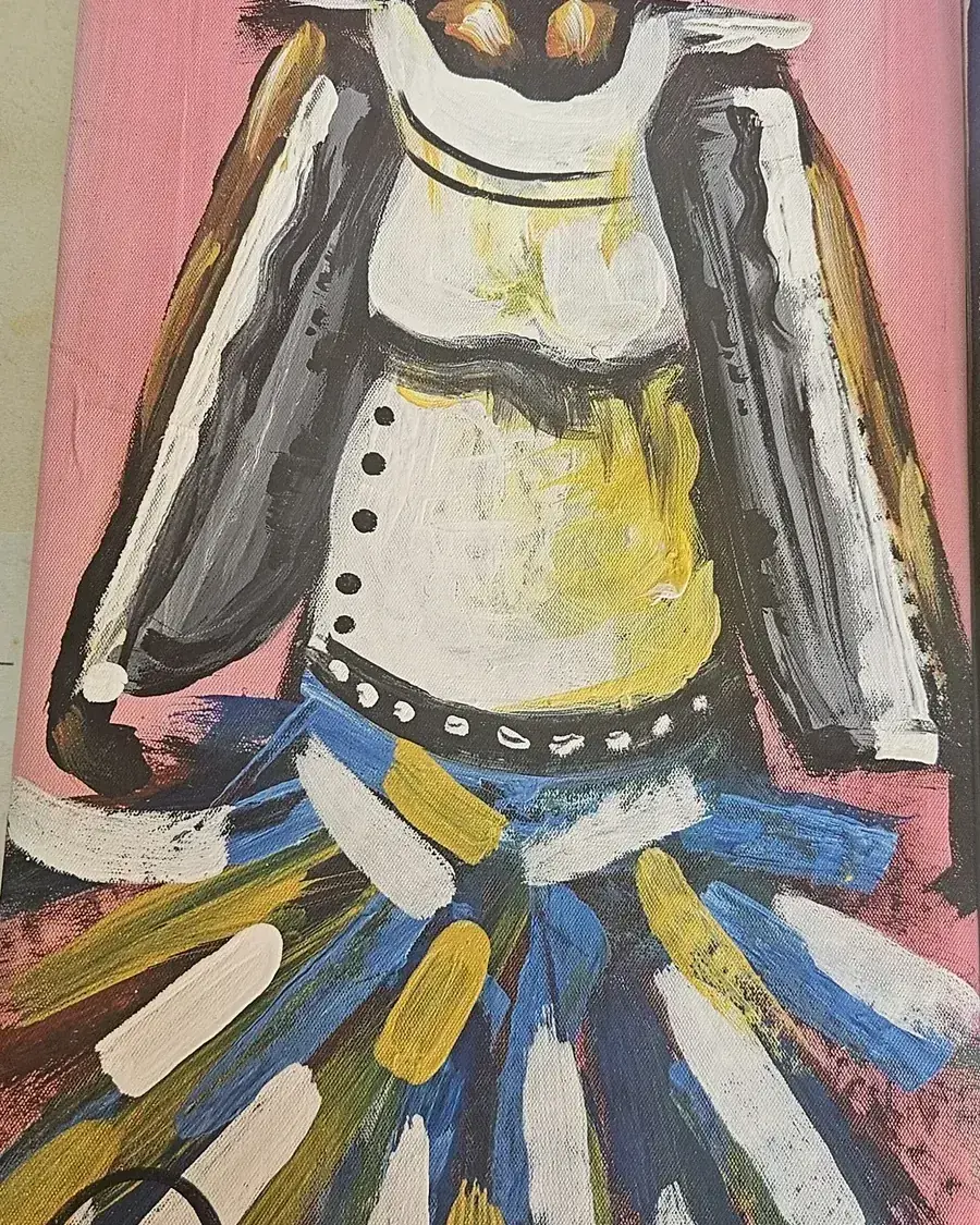 Supportive Woman, artwork by John Kwame Eduafo