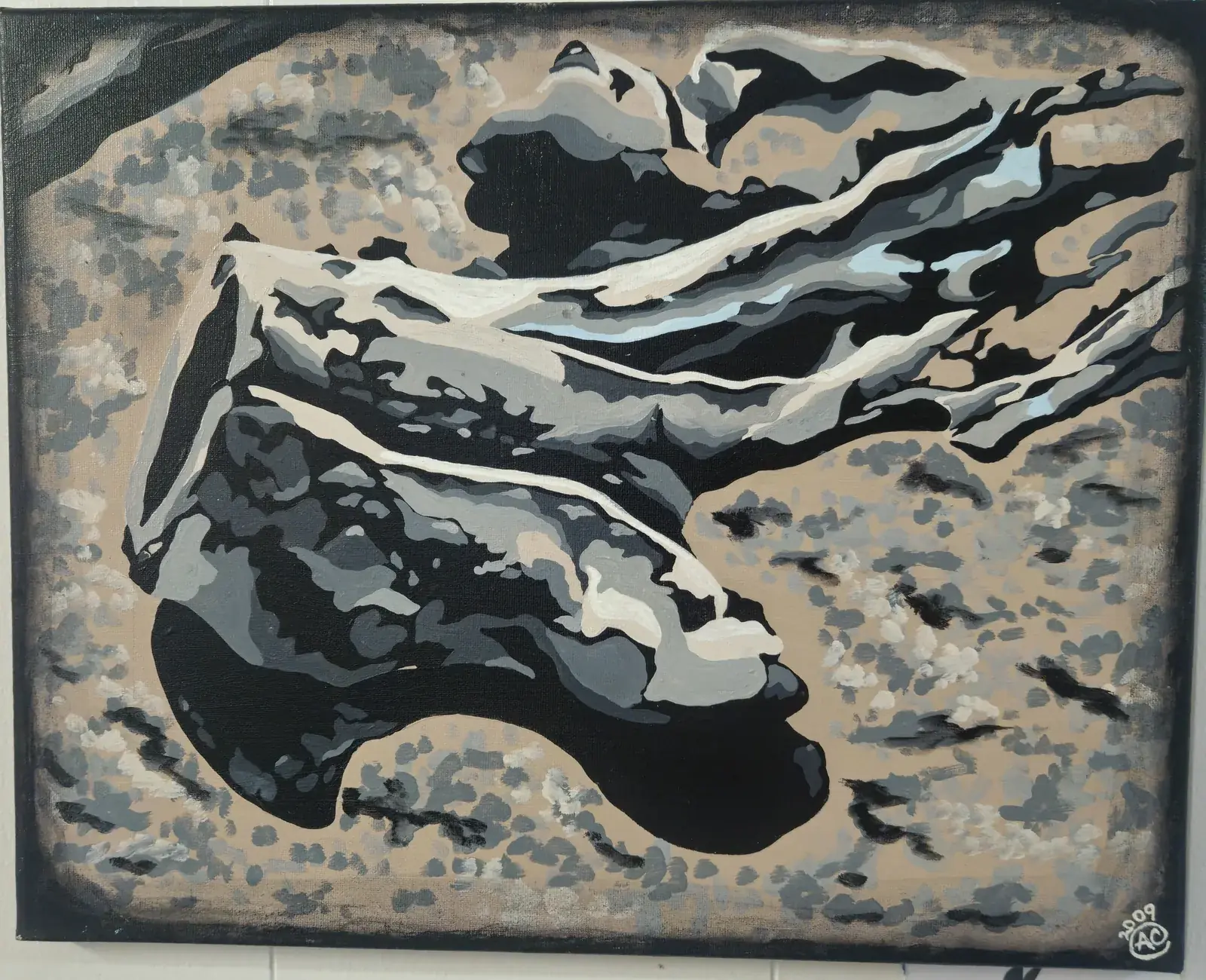 A painting on display at Charlestown Gallery
